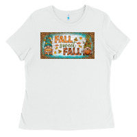 White fall sweet fall license plate Ladies Tee - BundleAndBundleShop