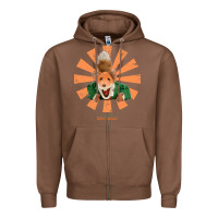 Chestnut basil brush retro japanese Zipper Hoodie - tuanDangUi