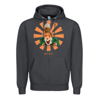 Smoke basil brush retro japanese Zipper Hoodie - tuanDangUi