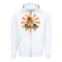 White basil brush retro japanese Zipper Hoodie - tuanDangUi