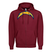 Burgundy chargers Zipper Hoodie - tuanDangUi