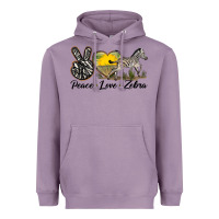 Lavender peace love zebra Heavyweight Hoodie - LillyAllenDesigns