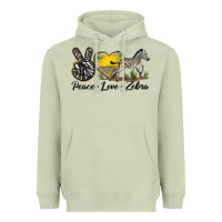 Matcha peace love zebra Heavyweight Hoodie - LillyAllenDesigns