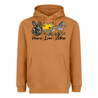 Peace Love Zebra Heavyweight Hoodie | Teevron