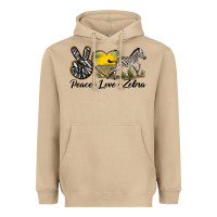 Mushroom peace love zebra Heavyweight Hoodie - LillyAllenDesigns
