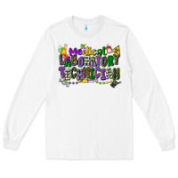 White medical laboratory technician mardi gras Long Sleeve Tee - CowGirlArtShop