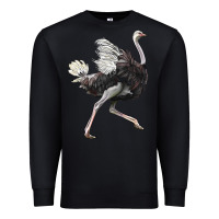 Black Ostrich Premium Sweatshirt - LillyAllenDesigns
