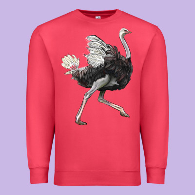 Ostrich Premium Sweatshirt Designed By Lillyallendesigns