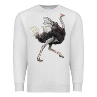 Oatmeal Heather Ostrich Premium Sweatshirt - LillyAllenDesigns