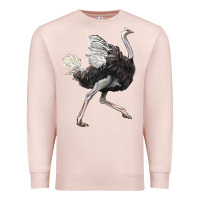 Pale Pink Ostrich Premium Sweatshirt - LillyAllenDesigns