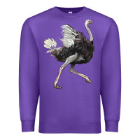 Purple Ostrich Premium Sweatshirt - LillyAllenDesigns