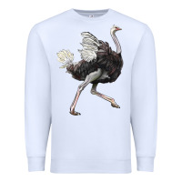 White Ostrich Premium Sweatshirt - LillyAllenDesigns