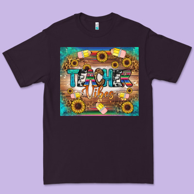 Teacher Vibes Tumbler Premium Tee Designed By Bundleandbundleshop