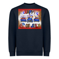 Navy Western Happy Fourth Of July Heavyweight Sweatshirt - FaDigitalArtStudio