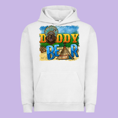 Daddy Bear Native Urban Hoodie Designed By Barkaloodesign