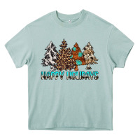 Arona Happy Holidays Trees Heavy Core Tee - MaliasSmallBusiness