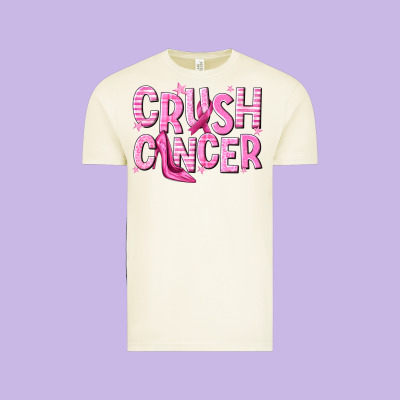 Crush Cancer Vintage Tee Designed By Nancycooperartshop