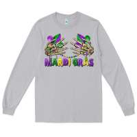 Moon Dust mardi gras skeleton hands Long Sleeve Tee - CowGirlArtShop