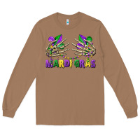 Toasted Coconut mardi gras skeleton hands Long Sleeve Tee - CowGirlArtShop