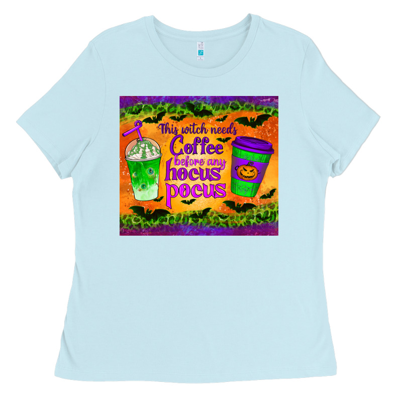 This Witch Needs Coffee Before Any Hocus Pocus Tumbler Ladies Tee by BundleAndBundleShop | Teevron