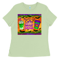 Matcha this witch needs coffee before any hocus pocus tumbler Ladies Tee - BundleAndBundleShop