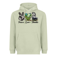 Matcha Peace Love Skunks Heavyweight Hoodie - LillyAllenDesigns