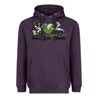 Plum Peace Love Skunks Heavyweight Hoodie - LillyAllenDesigns