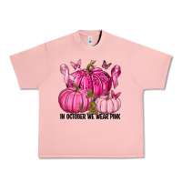 Salmon In October We Wear Pink with Pumpkin Urban Heavy Tee - texasbilliewilder