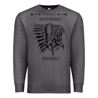 Charcoal Heather A Feathered indians tyler darling childers art gift for fans Premium Sweatshirt - tuanDangUi