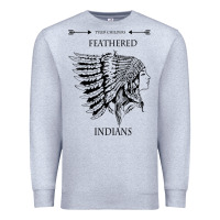 Heather Grey A Feathered indians tyler darling childers art gift for fans Premium Sweatshirt - tuanDangUi