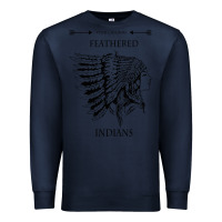 Navy A Feathered indians tyler darling childers art gift for fans Premium Sweatshirt - tuanDangUi