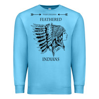 Ocean Blue A Feathered indians tyler darling childers art gift for fans Premium Sweatshirt - tuanDangUi