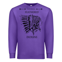 Purple A Feathered indians tyler darling childers art gift for fans Premium Sweatshirt - tuanDangUi