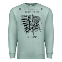 Seafoam A Feathered indians tyler darling childers art gift for fans Premium Sweatshirt - tuanDangUi