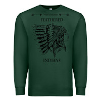 Sports Green A Feathered indians tyler darling childers art gift for fans Premium Sweatshirt - tuanDangUi