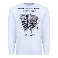White A Feathered indians tyler darling childers art gift for fans Premium Sweatshirt - tuanDangUi