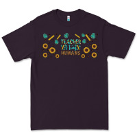 Plum teacher of tiny humans libbey glass Premium Tee - BundleAndBundleShop