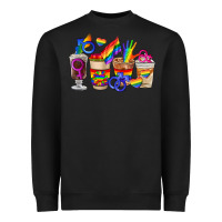 Black lgbt coffee cups Heavyweight Sweatshirt - FaDigitalArtStudio