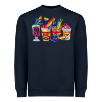 Navy lgbt coffee cups Heavyweight Sweatshirt - FaDigitalArtStudio
