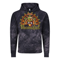 Cloud Black Turkey rainbow thankful thanksgiving Vintage Hoodie - NancyCooperArtShop