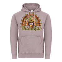 Vintage Zinc Turkey rainbow thankful thanksgiving Vintage Hoodie - NancyCooperArtShop