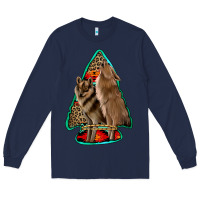 Navy howling wolves arrowhead Long Sleeve Tee - Jasminsmagicworld