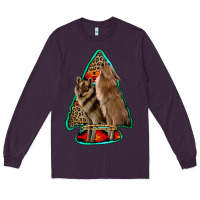 Plum howling wolves arrowhead Long Sleeve Tee - Jasminsmagicworld