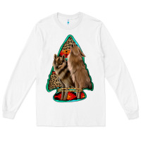 White howling wolves arrowhead Long Sleeve Tee - Jasminsmagicworld