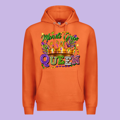 Mardi Gras Queen Premium Hoodie Designed By Fadigitalartstudio