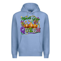 Colony Blue mardi gras queen Premium Hoodie - FaDigitalArtStudio