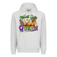 Dove Grey mardi gras queen Premium Hoodie - FaDigitalArtStudio