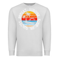 Dove Grey sunrise sunburn sunset repeat retro vintage gift vacation t shirt Premium Sweatshirt - tuanDangUi