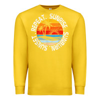 Lemon sunrise sunburn sunset repeat retro vintage gift vacation t shirt Premium Sweatshirt - tuanDangUi