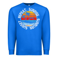 True Royal sunrise sunburn sunset repeat retro vintage gift vacation t shirt Premium Sweatshirt - tuanDangUi